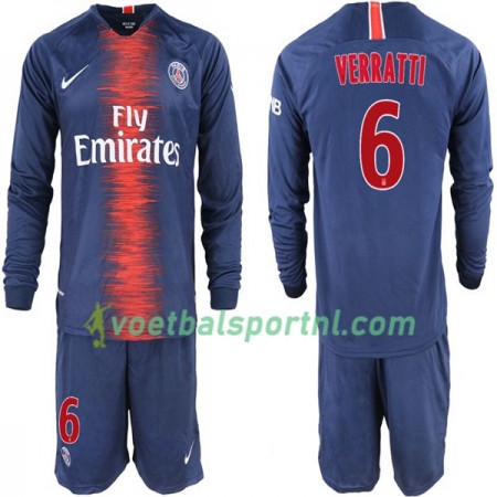 Paris Saint-Germain Verratti 6 Kind Thuis Tenue 2018-19 L/S